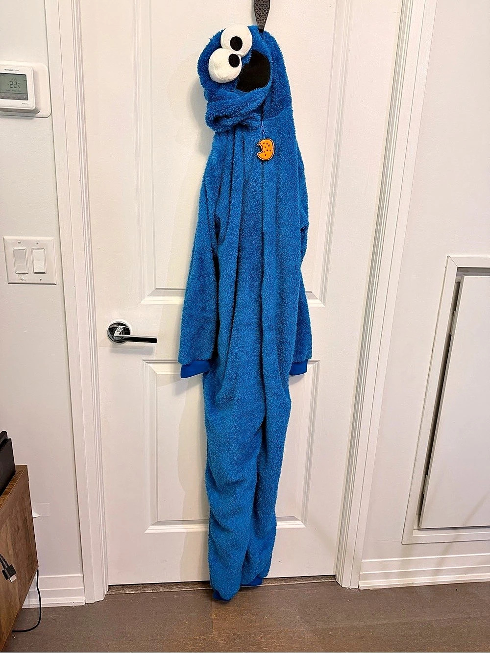 Sesame Street Cookie Monster Adult Onesie Costume – Size M/L